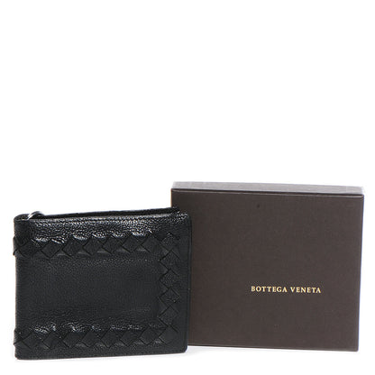 Bottega Veneta Goatskin Intrecciato Wallet With Chain Nero Black 8 of 18