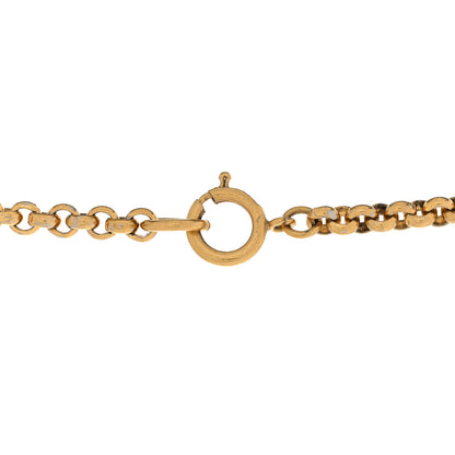 Chanel CC Heart Chain Pendant Necklace Gold 5 of 7