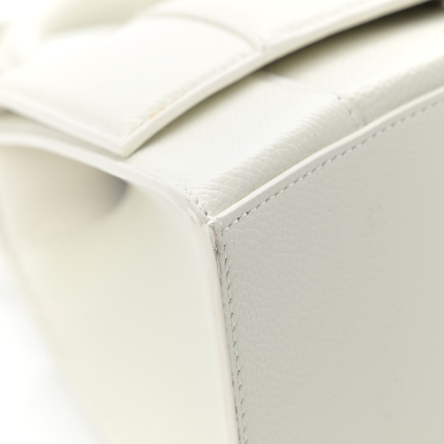 Balenciaga Grained Calfskin Small Hourglass Top Handle Bag White 10 of 15