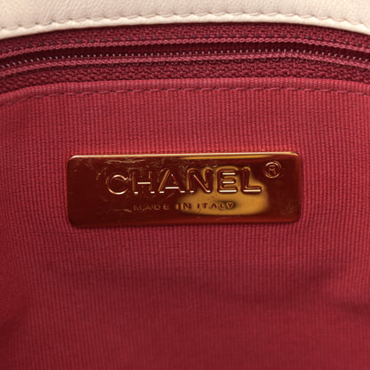 Chanel Lambskin Quilted Medium Chanel 19 Flap White 6 of 12
