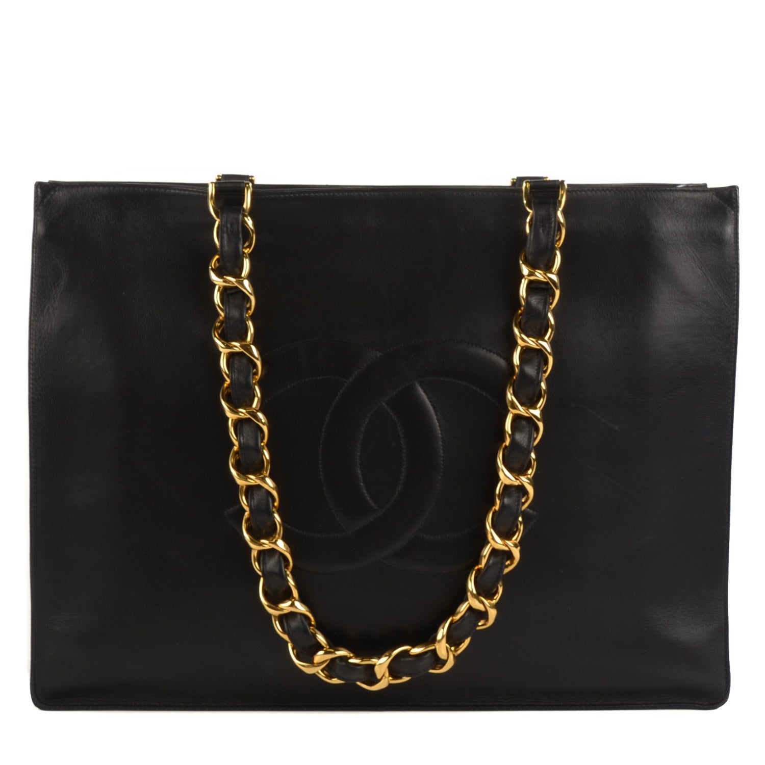 Chanel Lambskin Jumbo Shoulder Bag Black 1 of 8