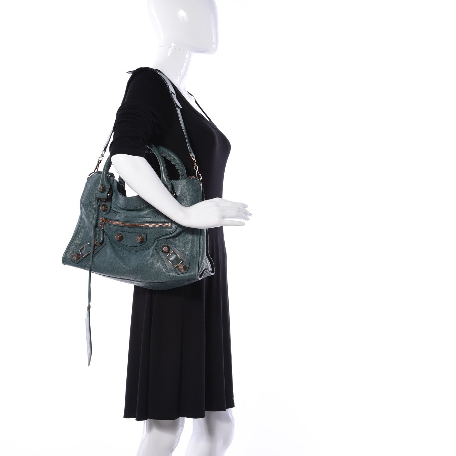 Balenciaga Agneau Giant 21 Rose Gold Hardware City Vert Menthe 2 of 10