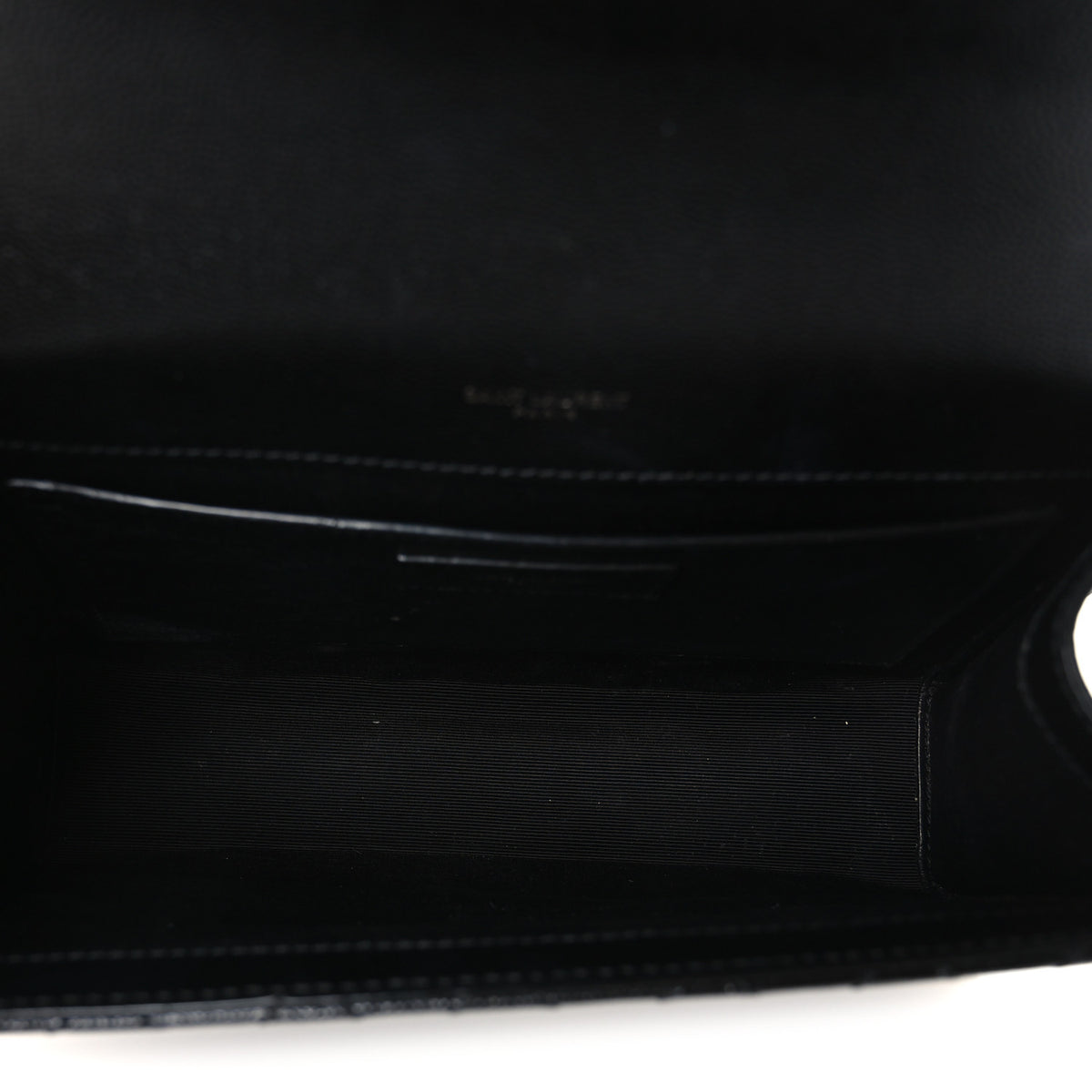 Grain De Poudre Textured Mixed Matelasse Triquilt Medium Monogram Monochrome Satchel Black