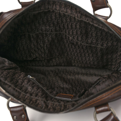 Christian Dior Calfskin Medium Gaucho Double Saddle Bag Brown 4 of 6