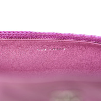 Chanel Lambskin Quilted Wallet On Chain WOC Purple 14 of 16