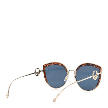 Fendi Metal Acetate F is Fendi FF Cat Eye Sunglasses FF 0290/S Gold 4 of 7