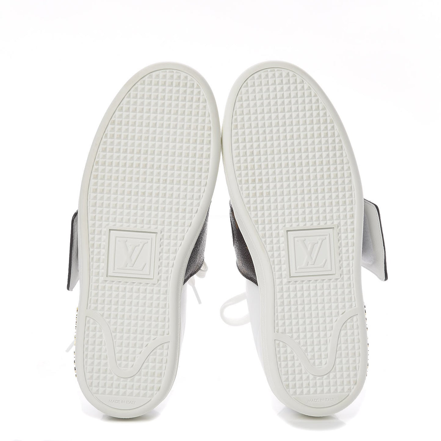 Calfskin Monogram Frontrow Sneakers 34 White