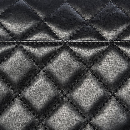 Chanel Lambskin Quilted Large Geometric Flap Black 16 of 17