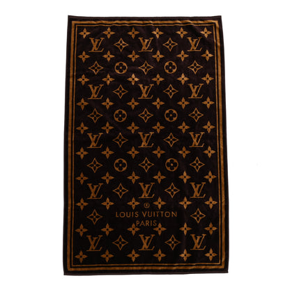 Louis Vuitton Cotton Monogram Classic Beach Towel Brown 3 of 6