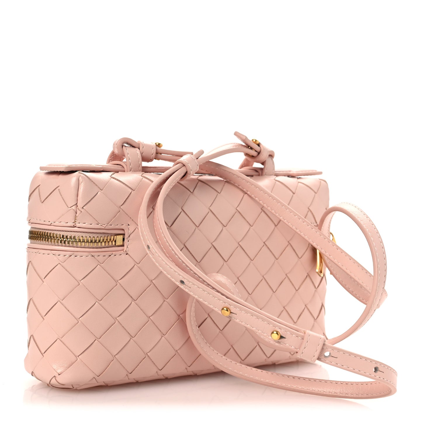 Calfskin Intrecciato Bang Bang Vanity Case Cameo