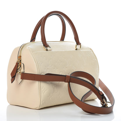 Louis Vuitton Empreinte Calfskin Speedy Bandouliere 25 NM Creme Caramel 3 of 10