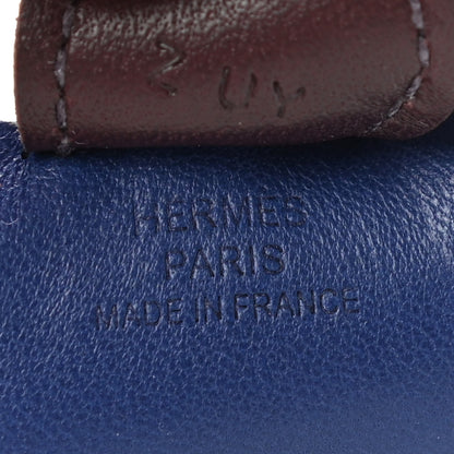 Hermes Milo Lambskin Grigri Rodeo Horse Bag Charm PM Rouge Sellier Mauve Sylvestre Bleu Saphir 3 of 5