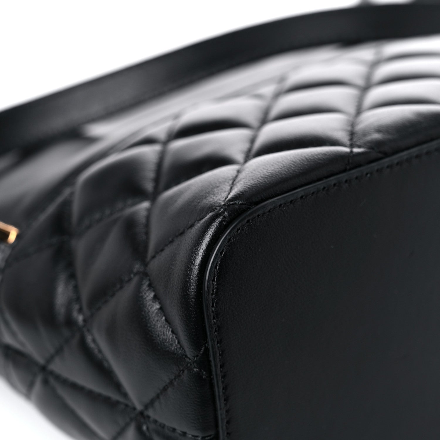 Versace Nappa Quilted Medusa Bucket Bag Black 11 of 14