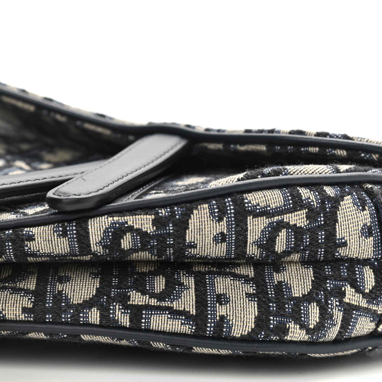Christian Dior Oblique Mini Saddle Bag Blue 10 of 10