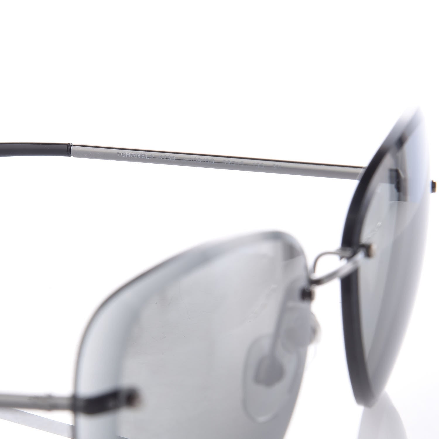 Chanel Mirrored Pilot Sunglasses 4239 Silver 5 of 8