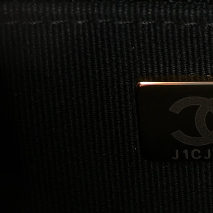 Chanel Caviar Quilted Pocket Clutch With Chain WOC Black 8 of 11