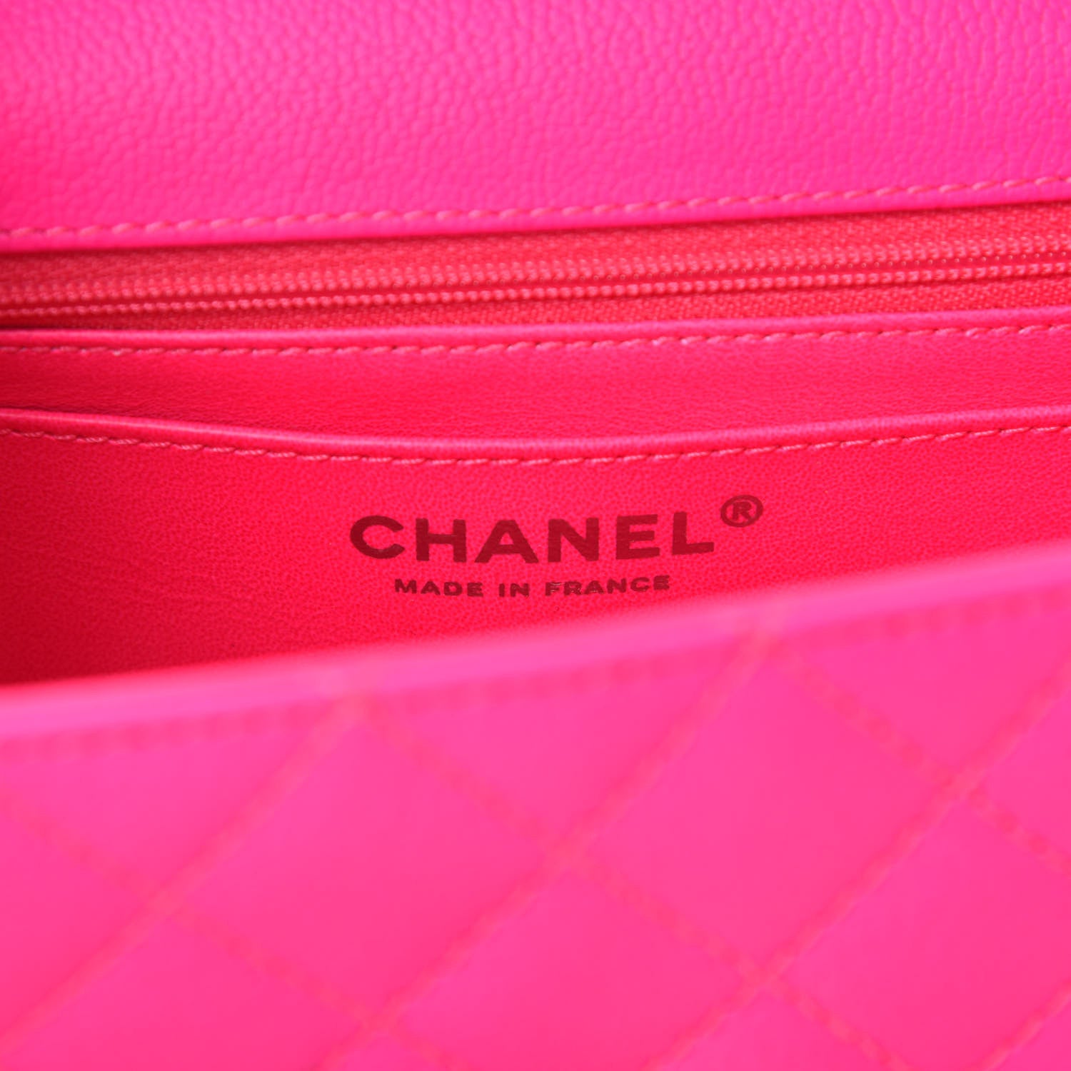 Chanel Goatskin Quilted 2.55 Reissue Mini Flap Fluorescent Pink 8 of 11