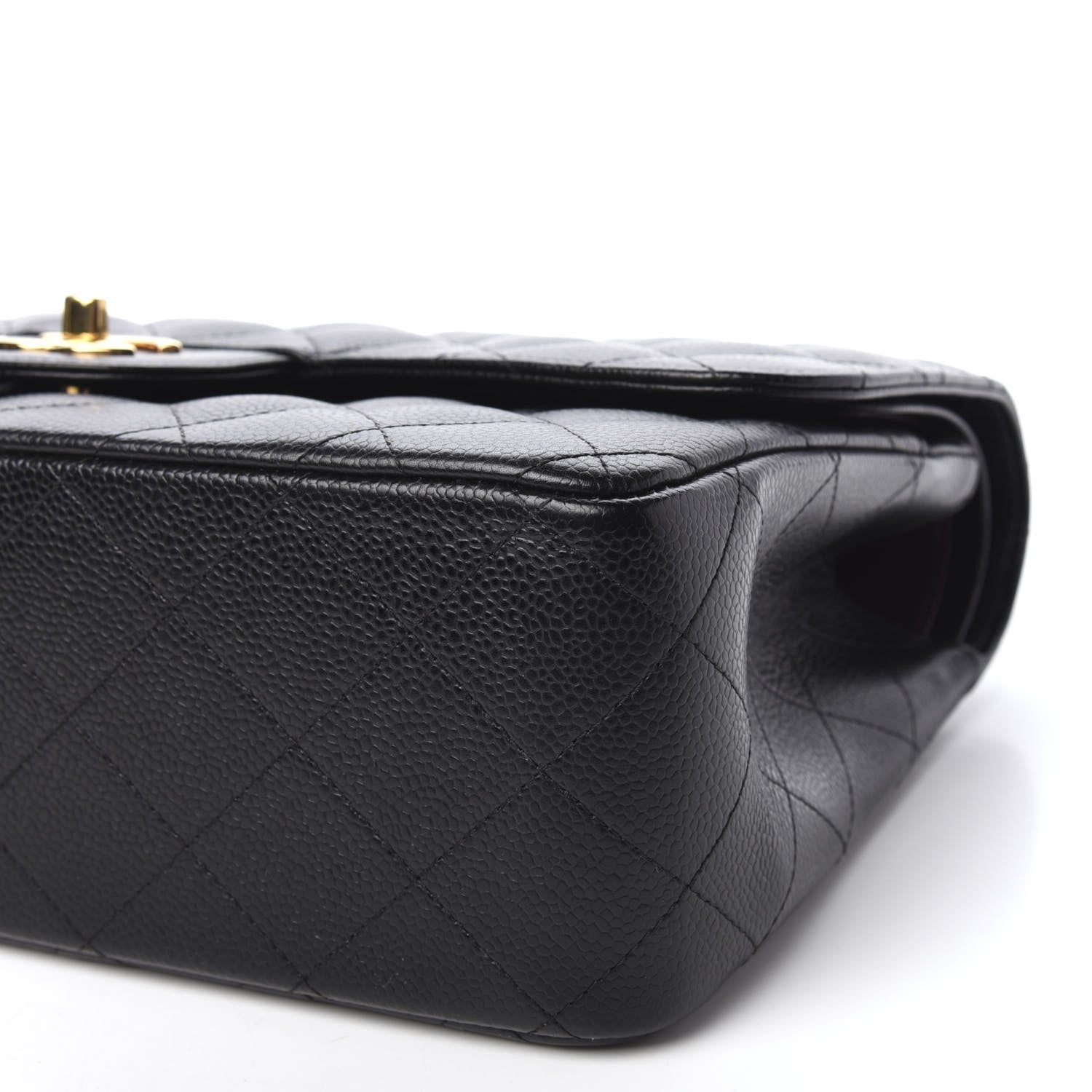 Chanel Caviar Quilted Jumbo Double Flap Black 7 of 12