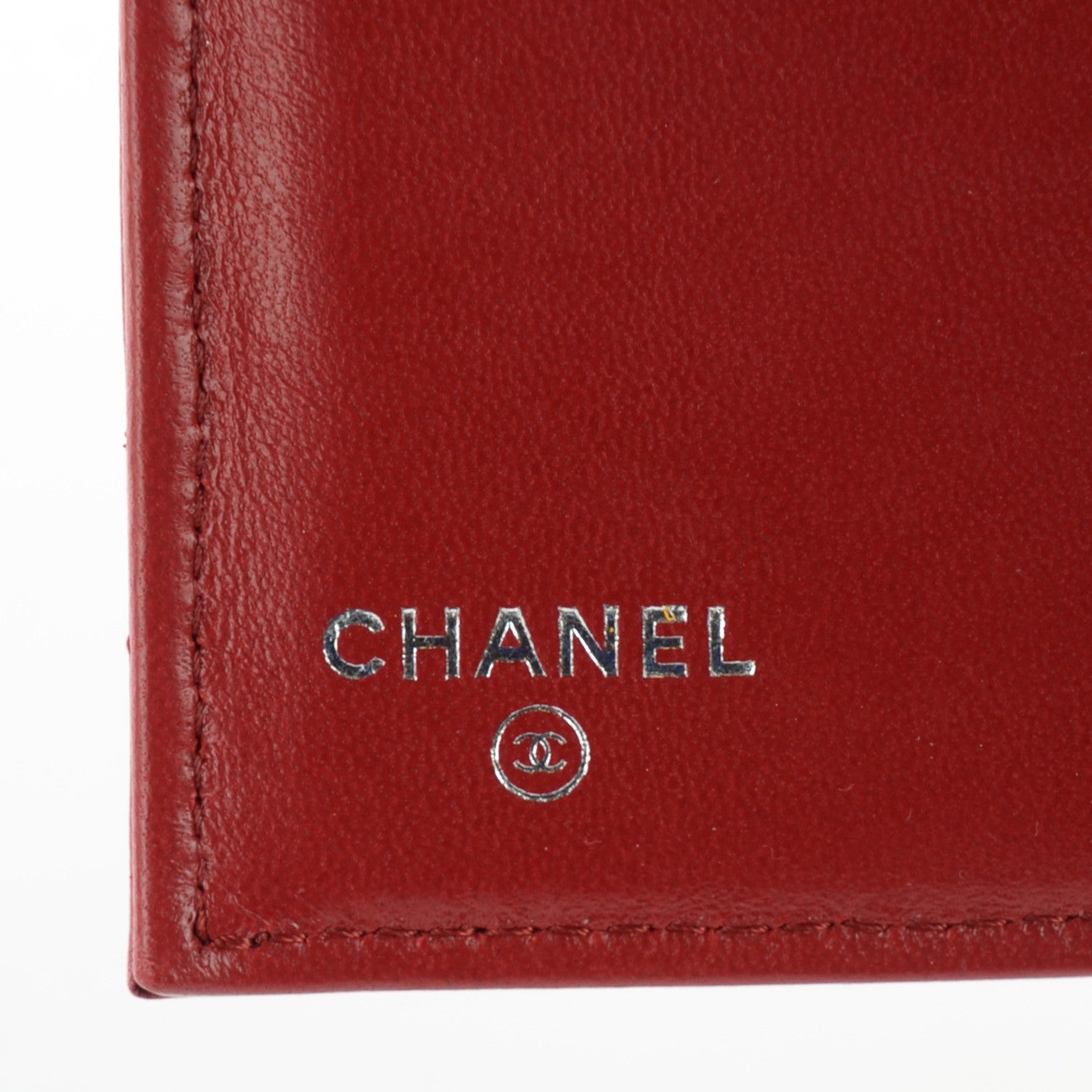 Chanel Lambskin Quilted Large Flap Wallet Red 7 of 9