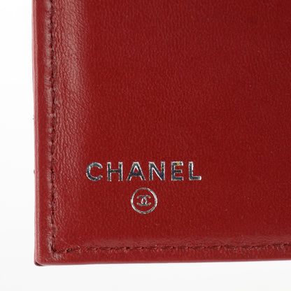 Chanel Lambskin Quilted Large Flap Wallet Red 7 of 9