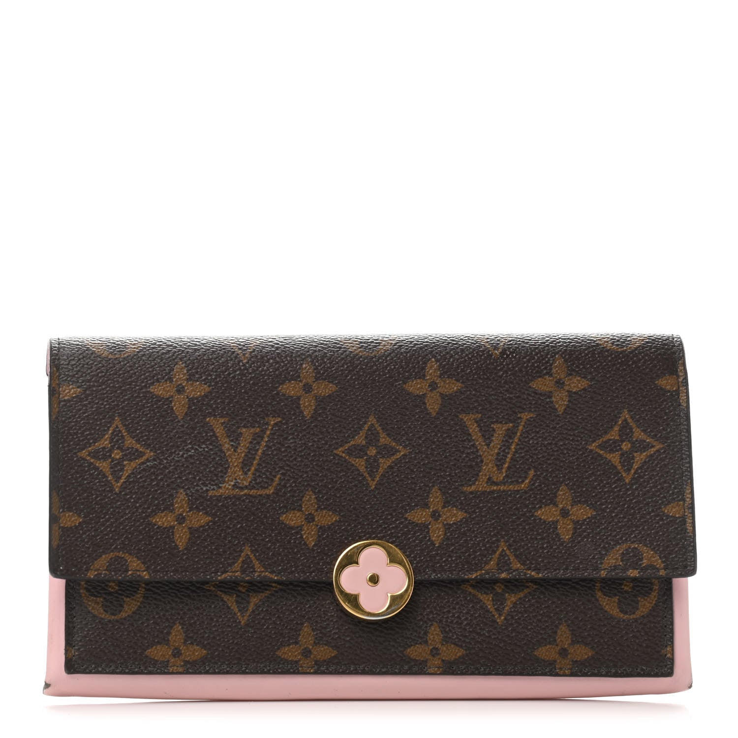Louis Vuitton Monogram Flore Wallet Rose Ballerine 1 of 4