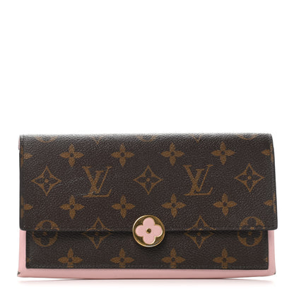 Louis Vuitton Monogram Flore Wallet Rose Ballerine 1 of 4