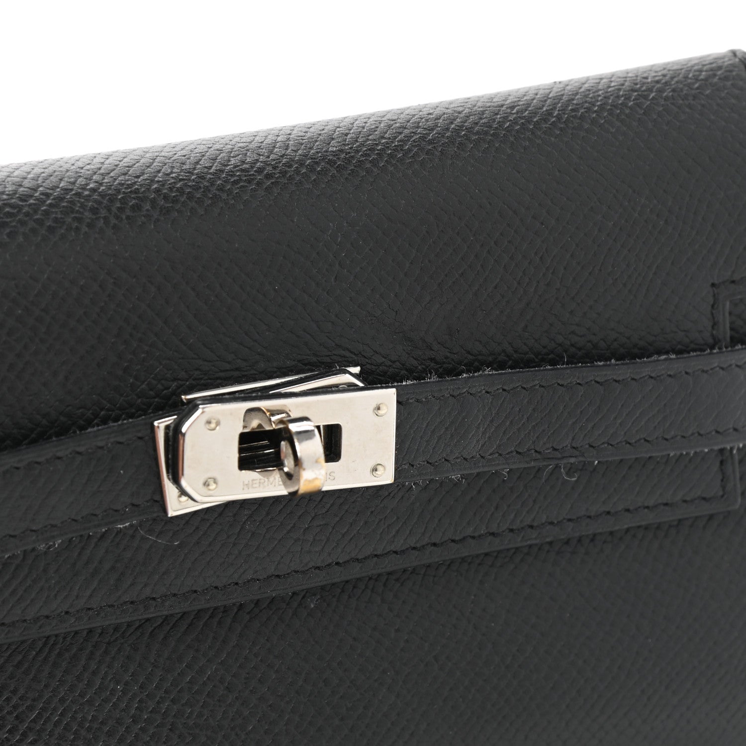 Hermes Epsom Medium Kelly Wallet Black 10 of 10