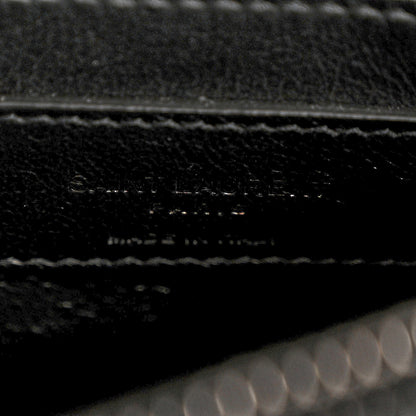 Saint Laurent Calfskin Y Quilted Monogram Monochrome Small Loulou Chain Satchel Black 6 of 10