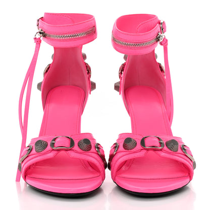 Balenciaga Agneau Arena Cagole 110mm Sandals 40 Fluo Pink 2 of 11
