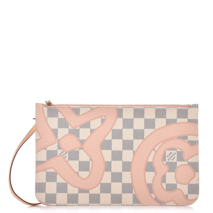 Louis Vuitton Damier Azur Tahitienne Neverfull MM GM Pochette 1 of 7