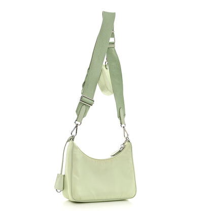Prada Re-Nylon Saffiano Re-Edition 2005 Shoulder Bag Acqua 3 of 9
