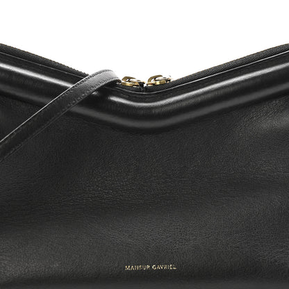 Mansur Gavriel Smooth Calfskin Mini M Frame Crossbody Bag Black Flamma 8 of 15