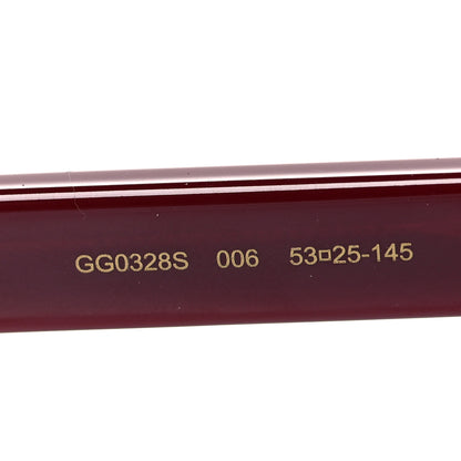 Gucci Acetate Oversize Sunglasses GG0328S Red 7 of 8