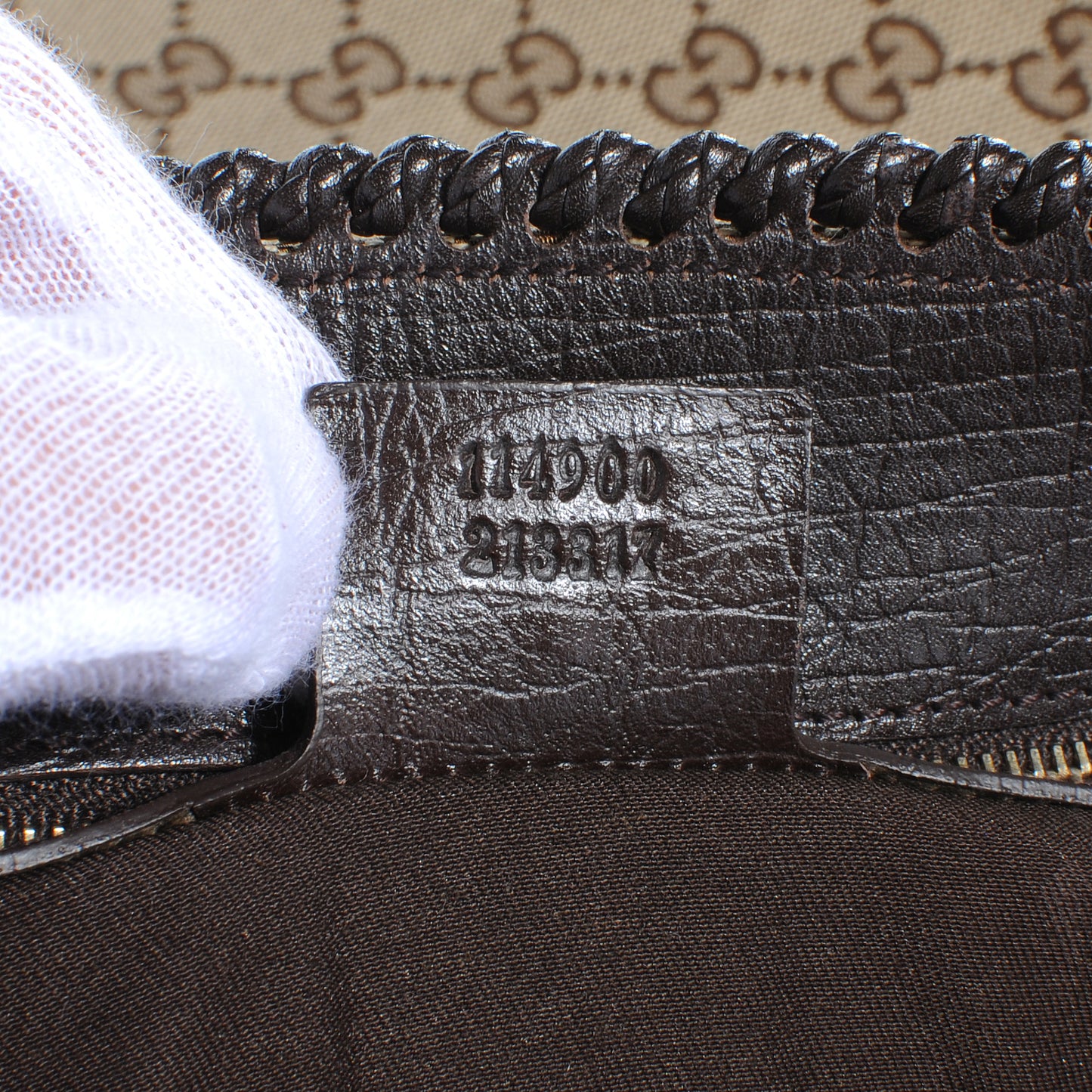 Monogram Large Horsebit Chain Hobo Ebony