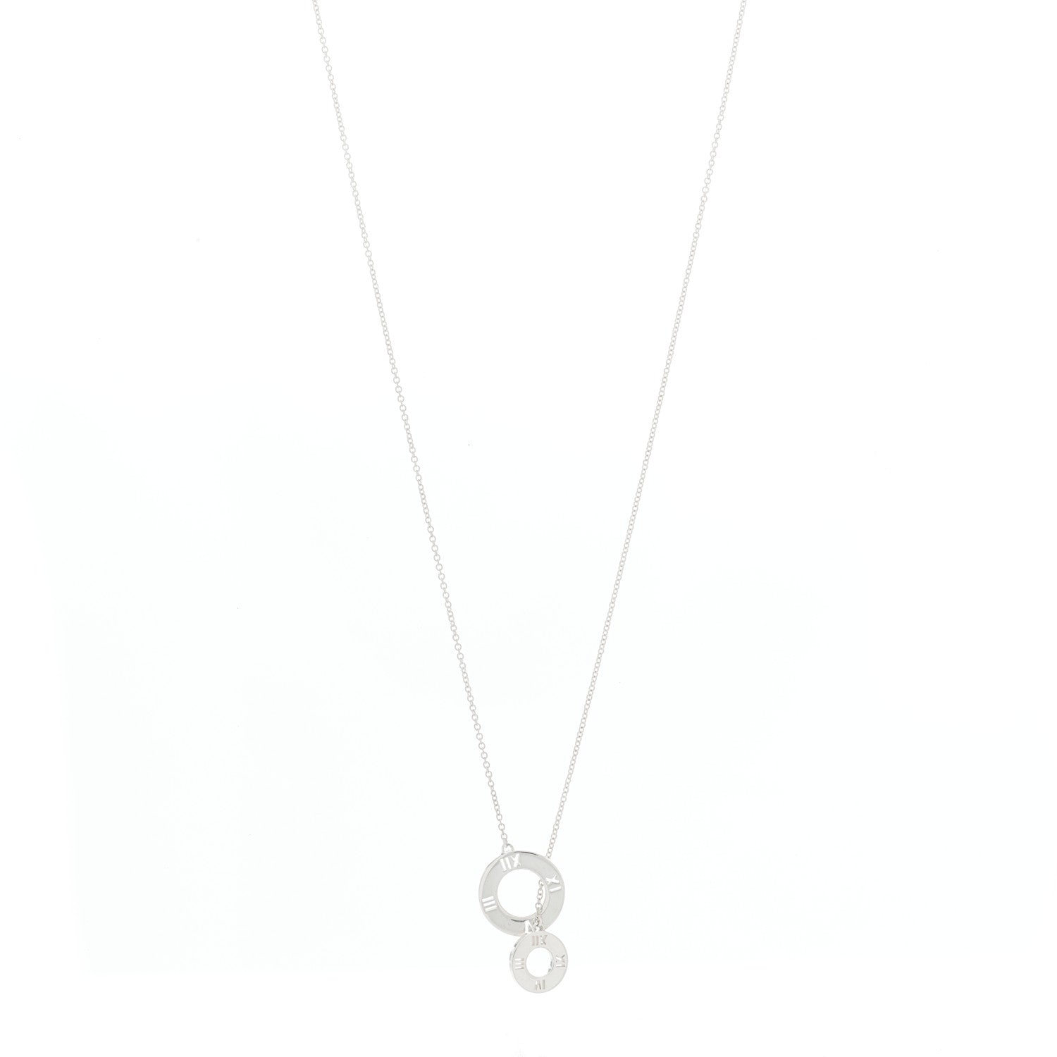 Tiffany Sterling Silver Atlas Lariat Pendant Necklace 1 of 5