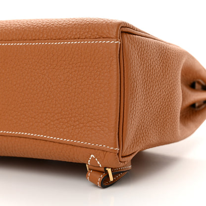 Hermes Taurillon Clemence Kelly Ado Backpack Toffee 10 of 11