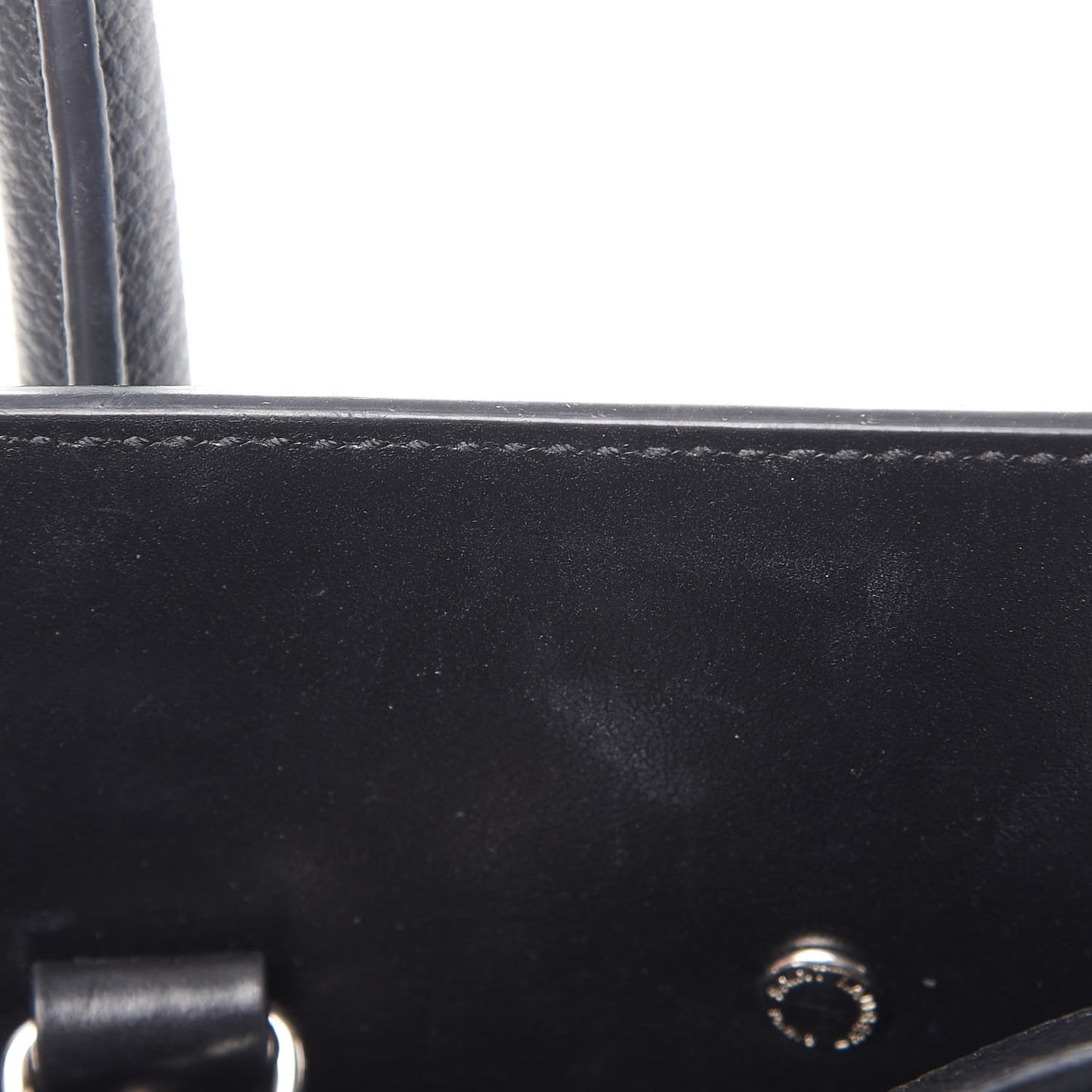 Grained Calfskin Small Sac De Jour Black