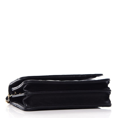 Chanel Lambskin Quilted Mini Camellia Bow Wallet On Chain WOC Black 4 of 20