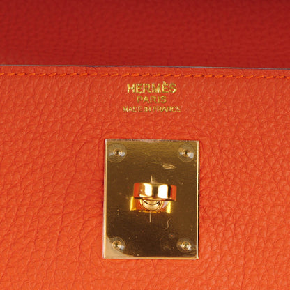 Hermes Togo Kelly Retourne 32 Orange 15 of 25