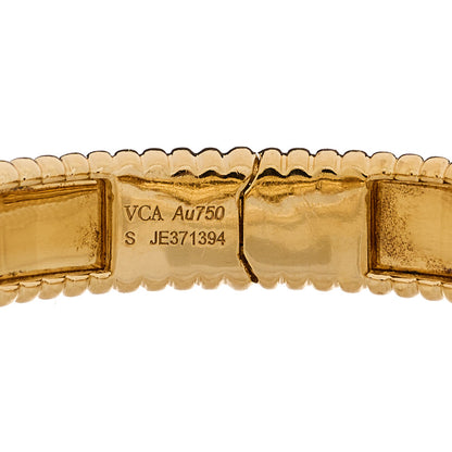 Van Cleef & Arpels 18K Yellow Gold Perlee Signature Bangle Bracelet S 3 of 3