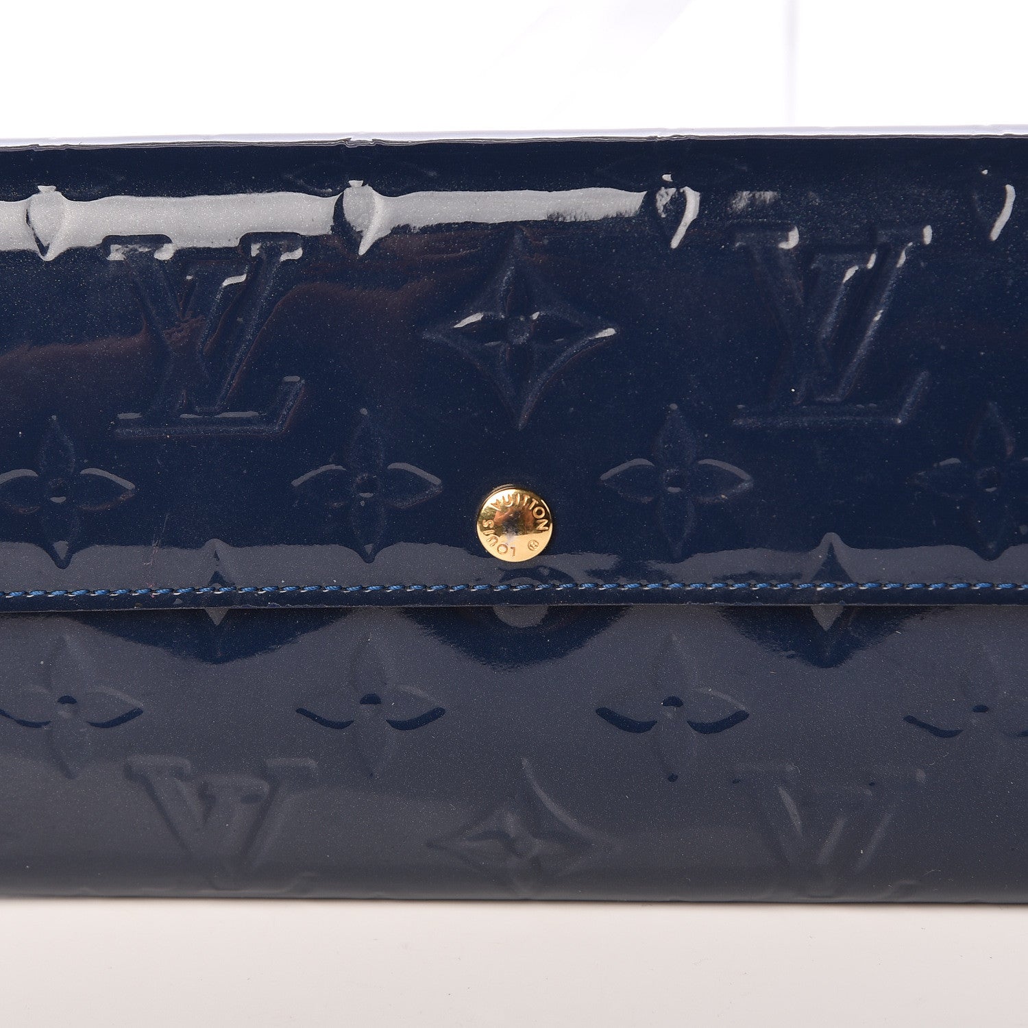 Louis Vuitton Vernis Sarah Wallet Grand Blue 10 of 11