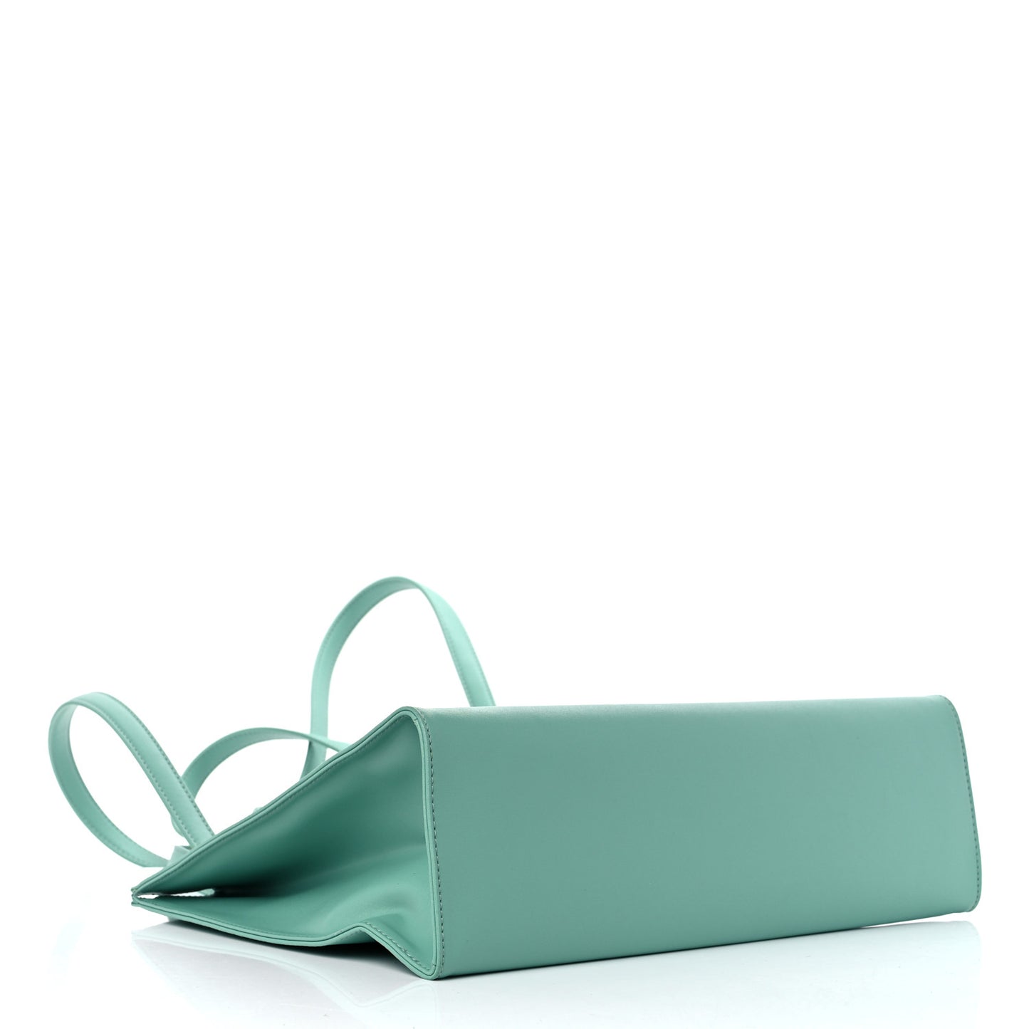 Vegan Leather Medium Shopping Bag Sage