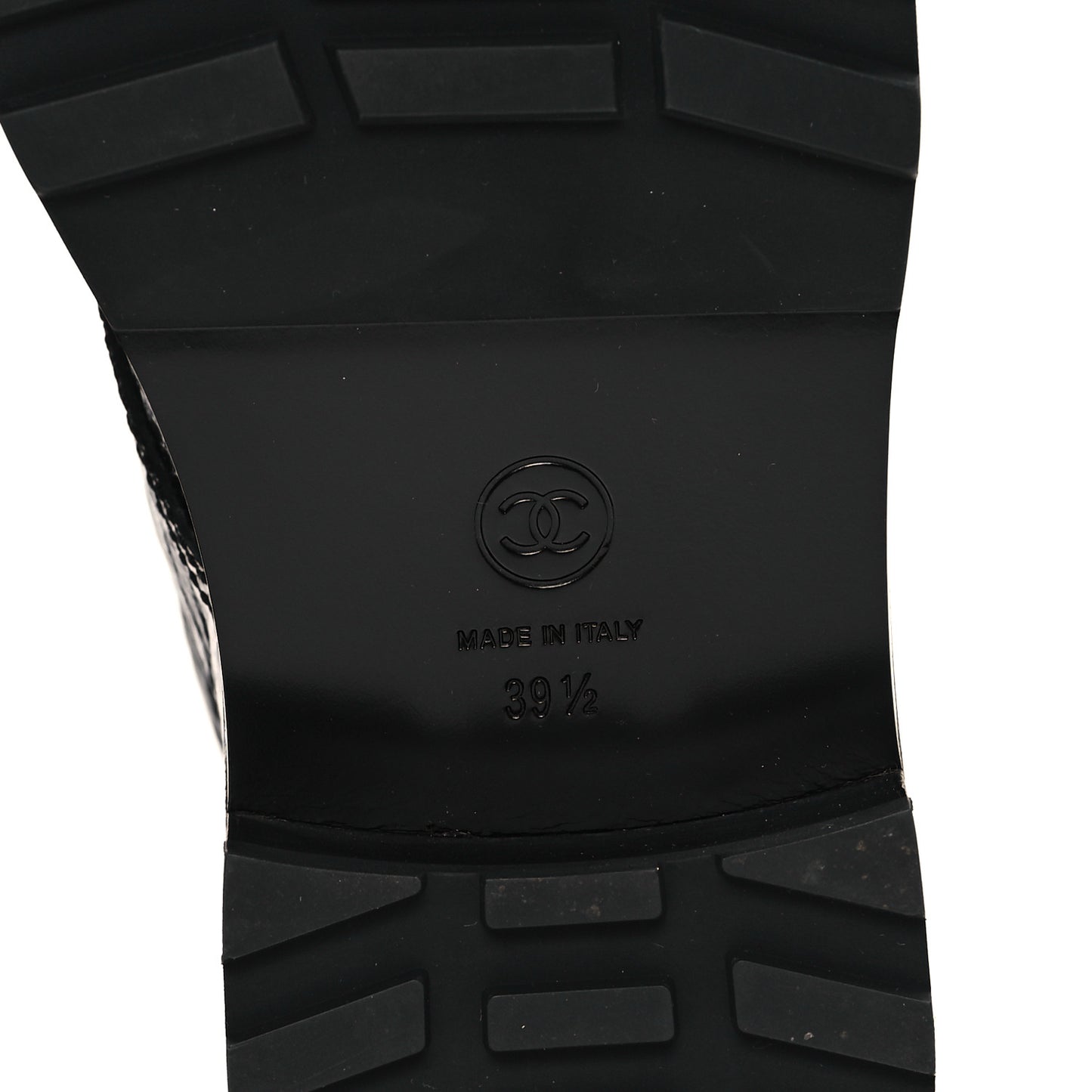Shiny Calfskin Velvet Pearl Combat Short Boots 39.5 Black