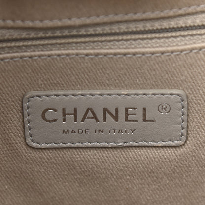 Chanel Glazed Calfskin Mini Deauville Tote Green 8 of 12