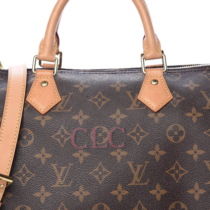 Louis Vuitton Monogram My LV Heritage Speedy Bandouliere 30 Bordeaux Black 8 of 13