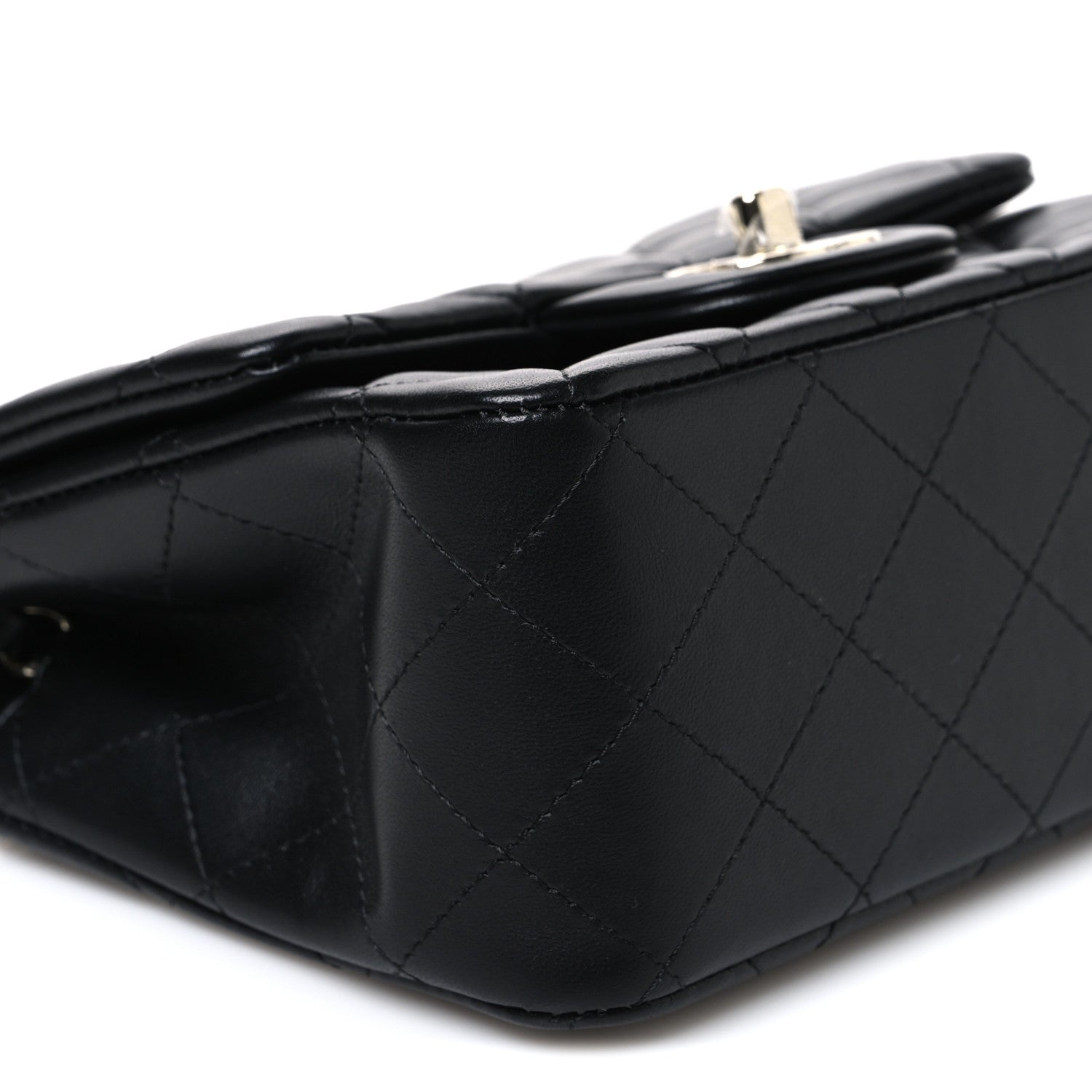 Chanel Lambskin Quilted Mini Square Flap Black 8 of 10