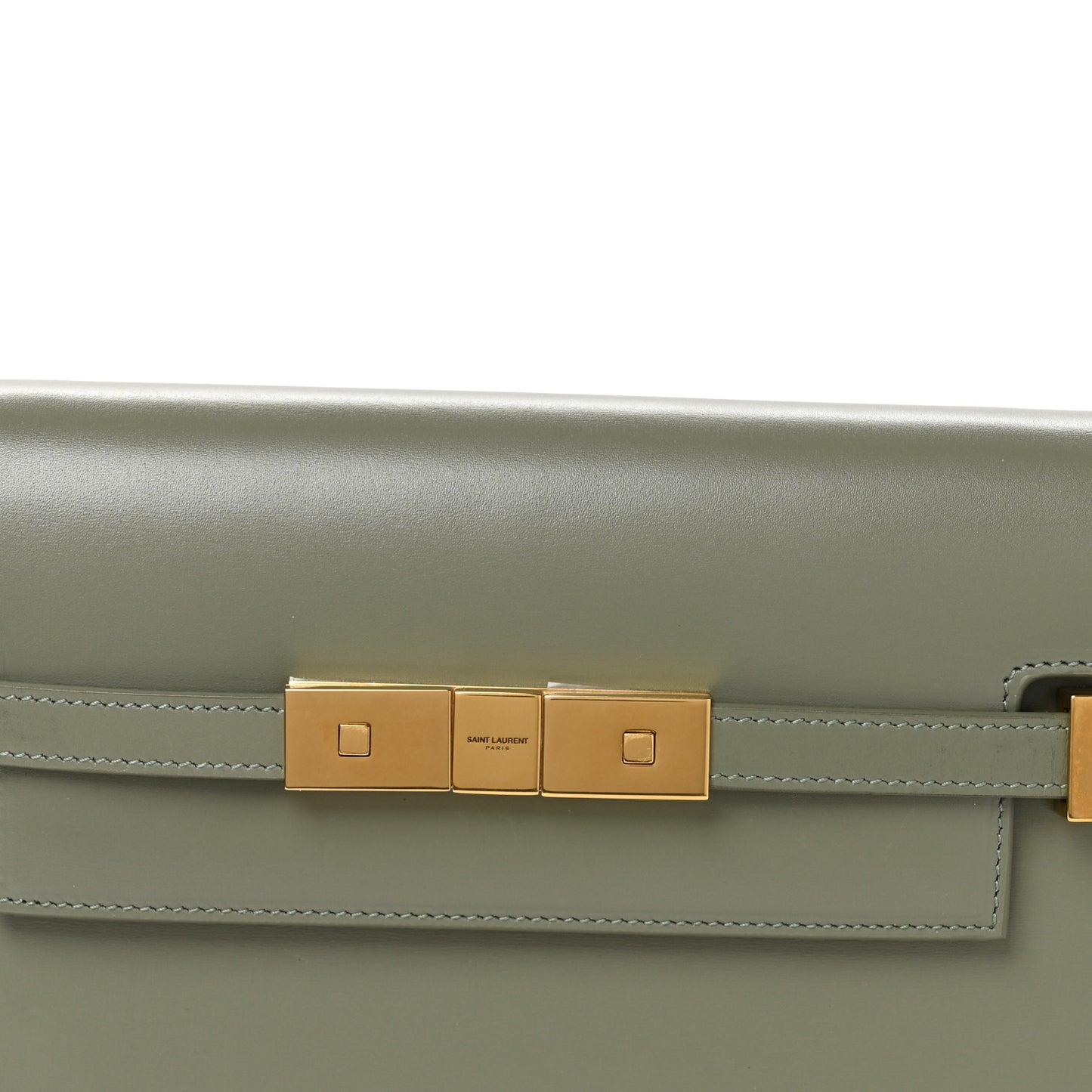Smooth Calfskin Small Manhattan Shoulder Bag Light Green