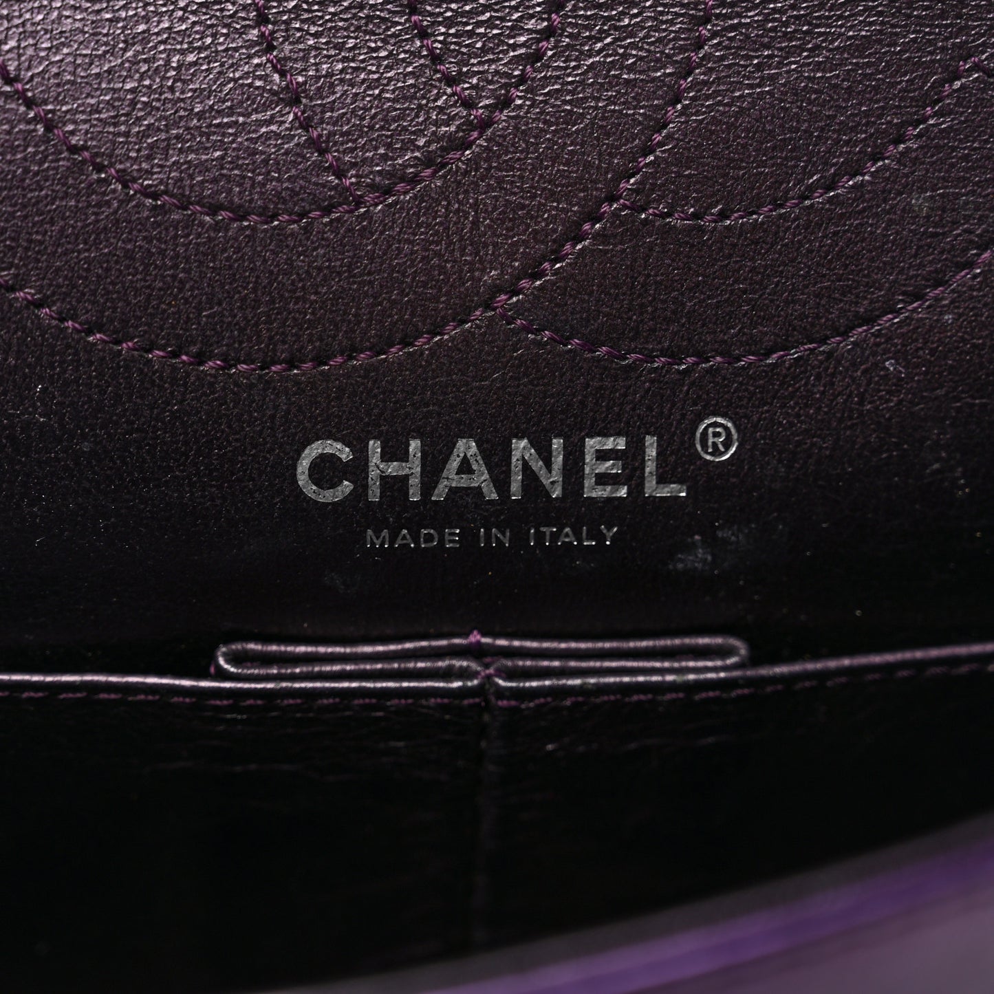 Metallic Calfskin 2.55 Reissue 225 Flap Violet
