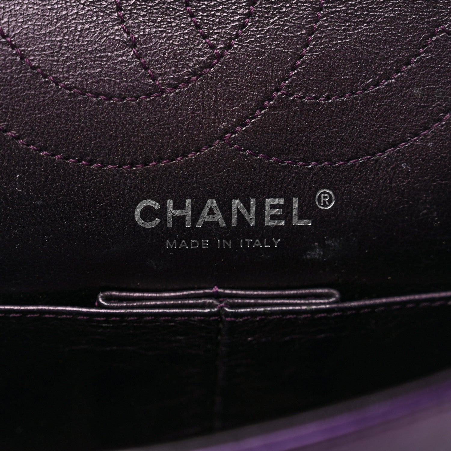 Chanel Metallic Calfskin 2.55 Reissue 225 Flap Violet 6 of 11