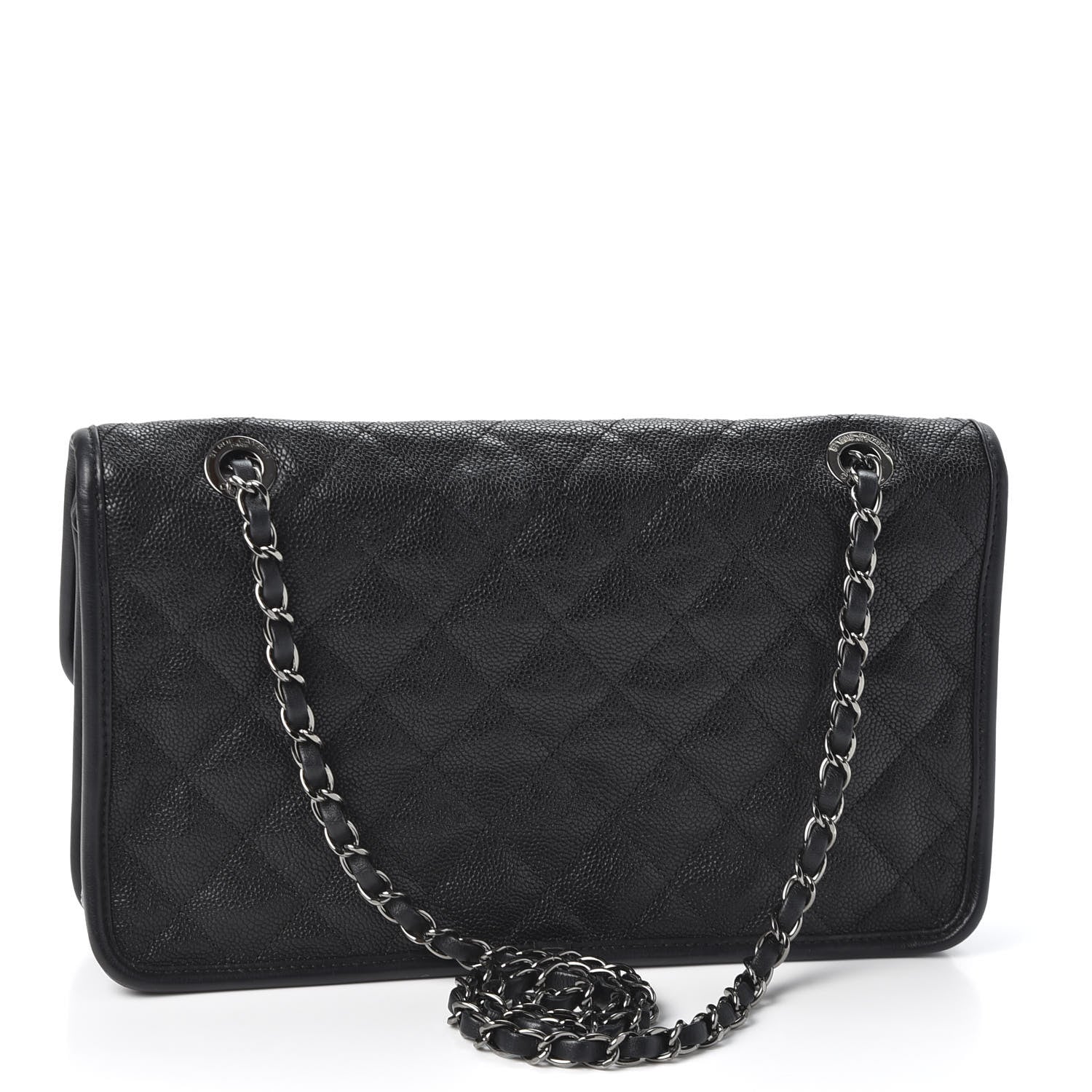 Chanel Caviar Quilted Medium French Riviera Flap Black 2 of 9